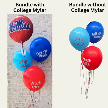 Custom College Bound Helium Bundle
