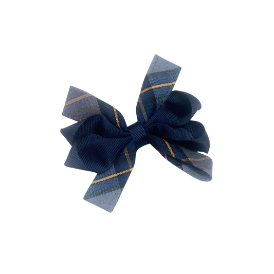 Plaid Carnival Bow-Pinch Clip - Plaid 57