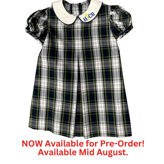 Holy Trinity Plaid Collar Dress