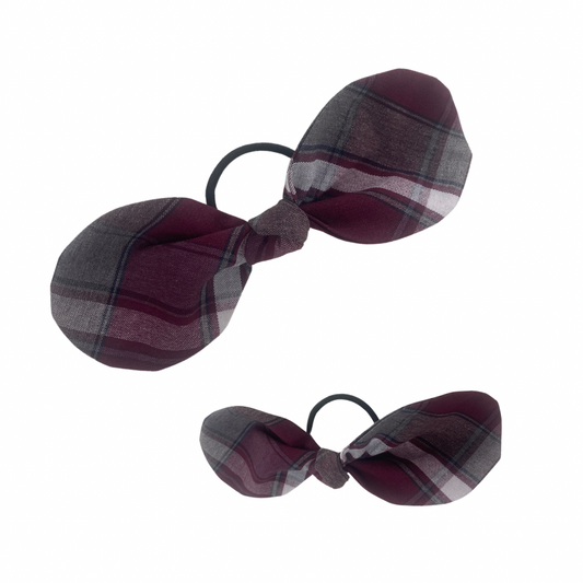 Hourglass Ponytail Bow - Plaid 54