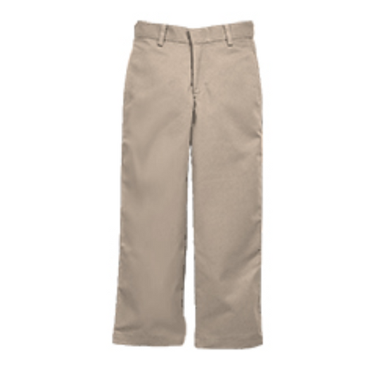 Boys Super Soft Flat Front Twill Pants (Elderwear)