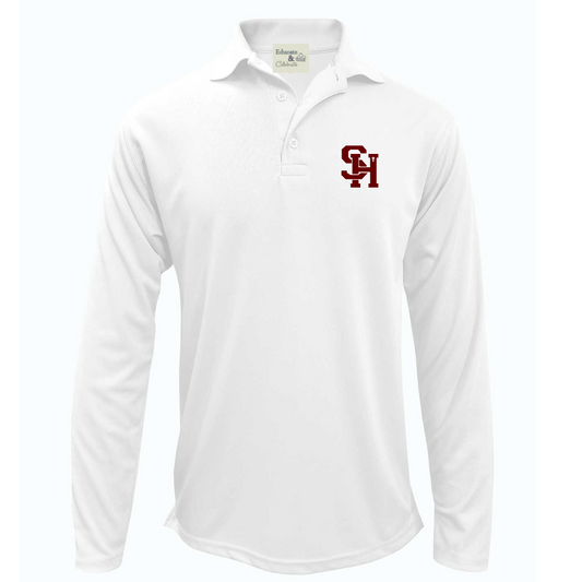 Sacred Heart Performance Polo Long Sleeve Shirt (Unisex)