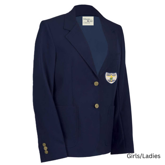 Girls/Ladies Navy Blazer with Resurrection Patch