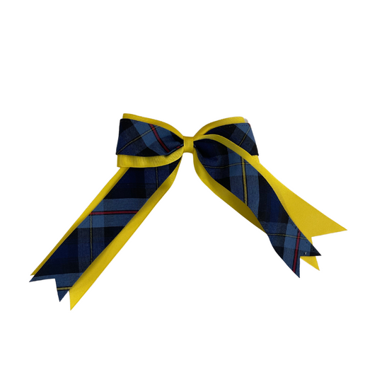 Plaid 2-Layered Cheer Bow - Plaid 41