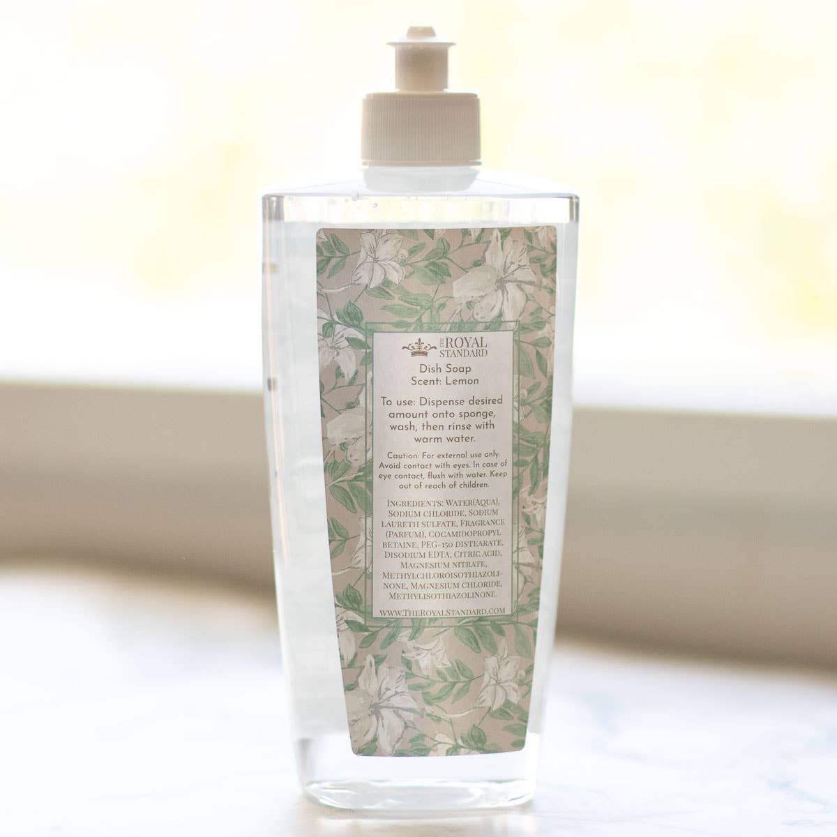 Peace Lily Dish Soap   Lemon Scented   16.9 oz