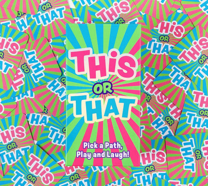 THIS OR THAT Party Game - All-Ages Pick A Path, Play Laugh