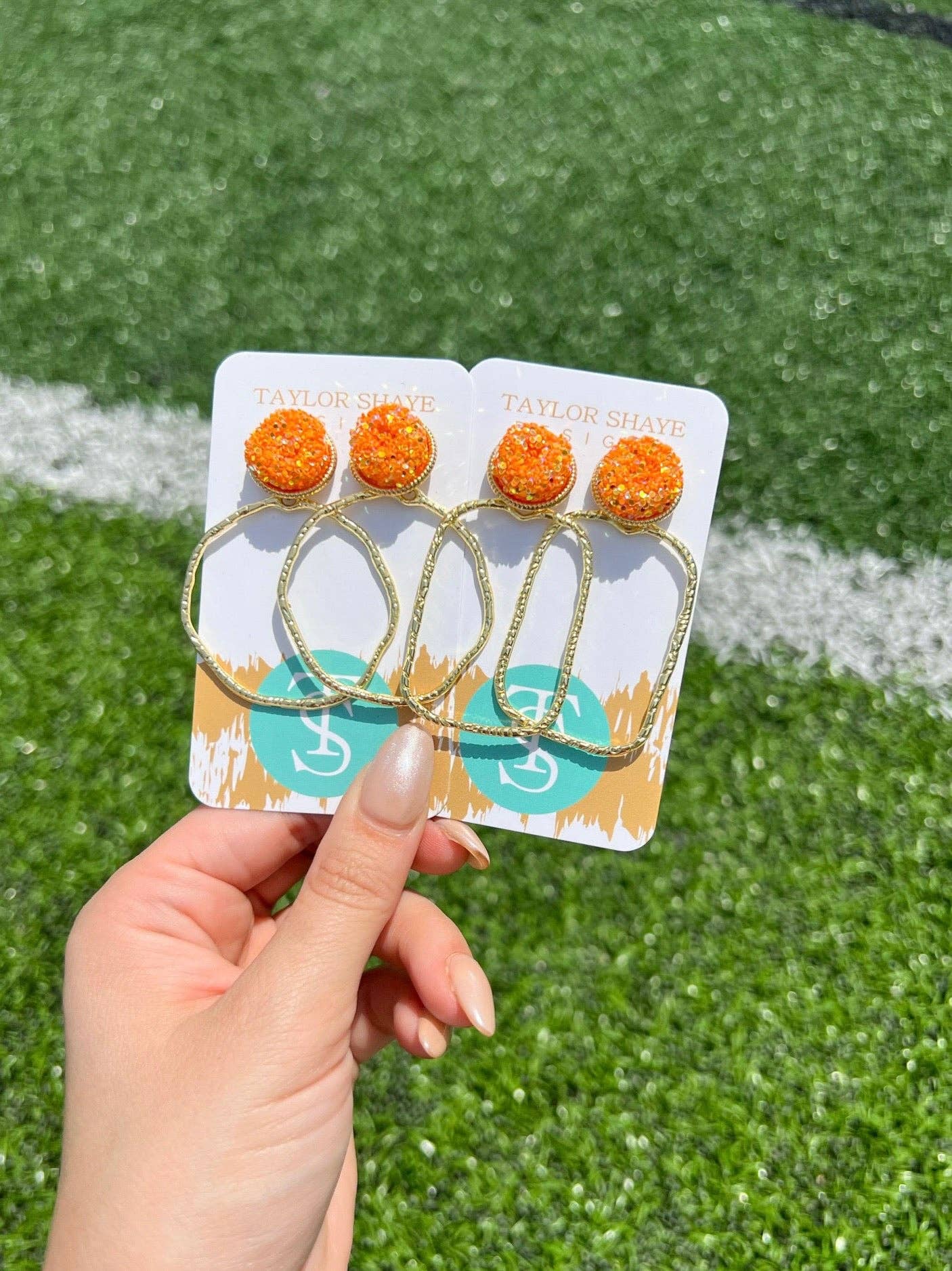 Gameday Glitter Top Hoops