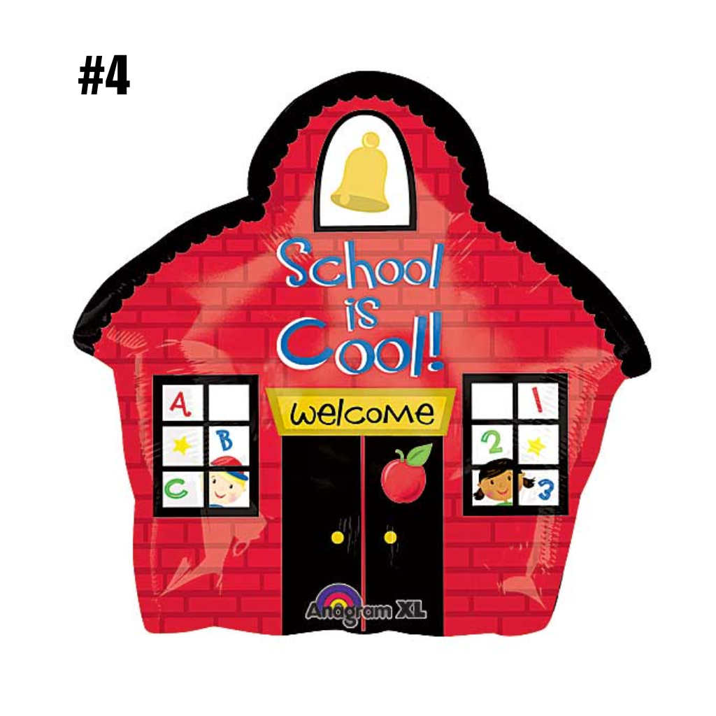 Back to School Mylar Helium Balloon Bundles