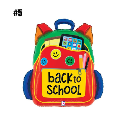 Back to School Mylar Helium Balloon Bundles
