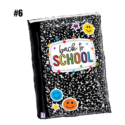 Back to School Mylar Helium Balloon Bundles