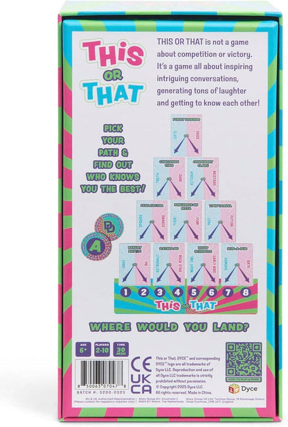 THIS OR THAT Party Game - All-Ages Pick A Path, Play Laugh