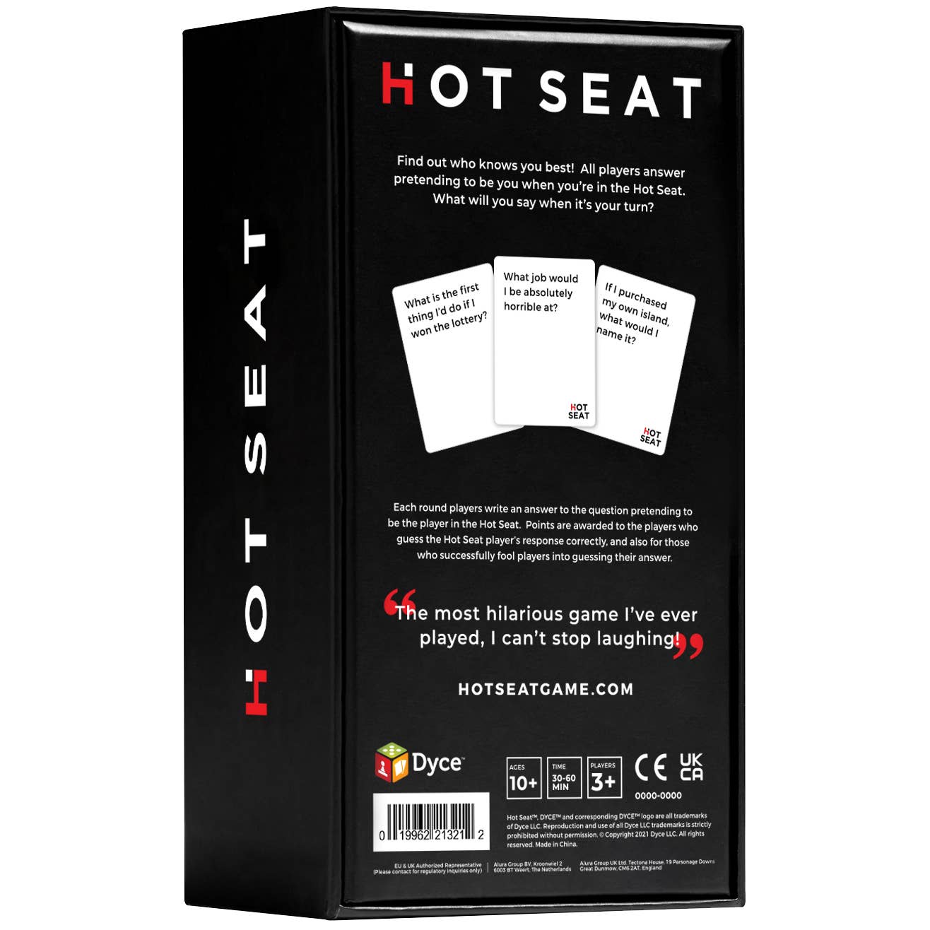 HOT SEAT -The Family Card Game That's All About You - Family