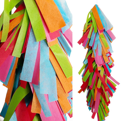 Fringed Tissue Balloon Tassel (Multicolored)