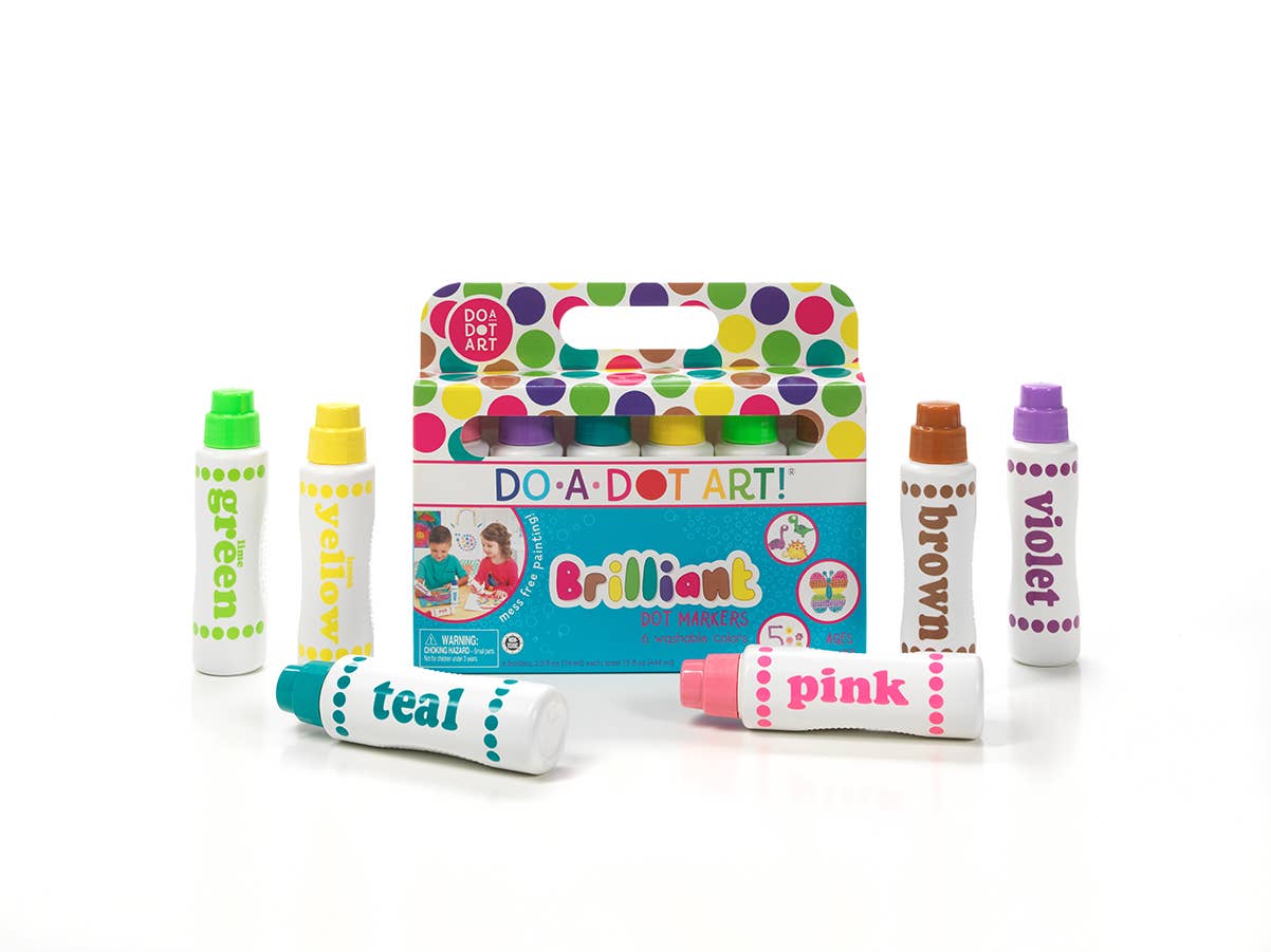 Do A Dot Art! Brilliant Dot Markers - Set of 6 - Made in USA