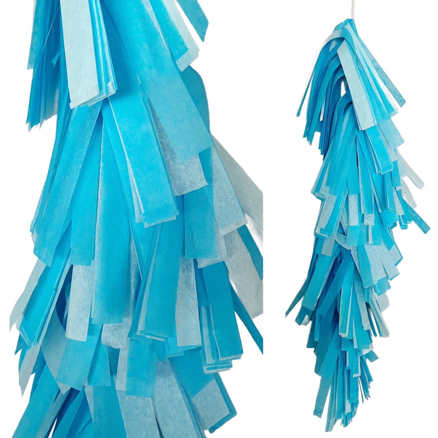 Fringed Tissue Balloon Tassel (Multicolored)