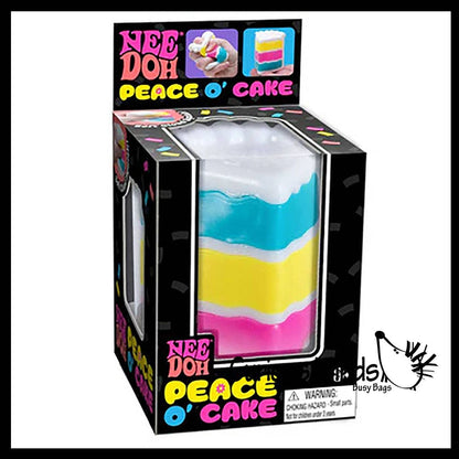 1 NeeDoh Piece of Cake- Ultra Squishy Relaxing Sensory Fidge