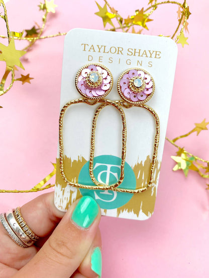 Ivy Sequin Hoops