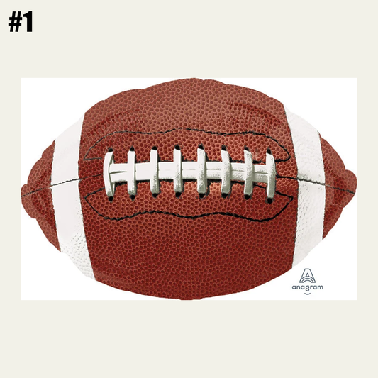 Football Mylar Helium Balloon Bundles
