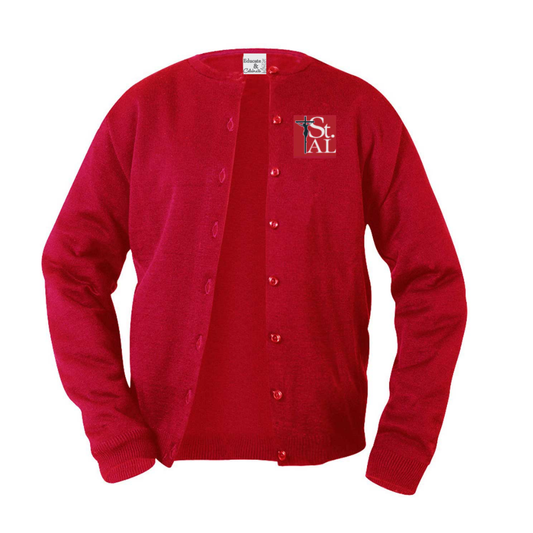 St. Alphonsus Cardigan Sweater (Girls) (New Logo)