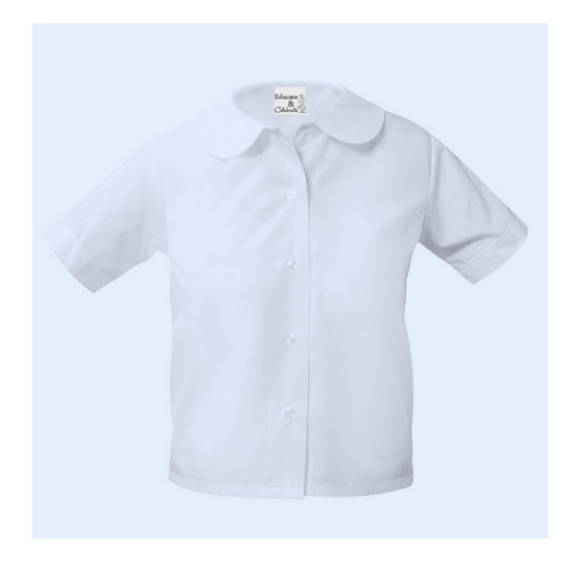 Resurrection Peter Pan Blouse Short Sleeve Shirt (Girls) - K12