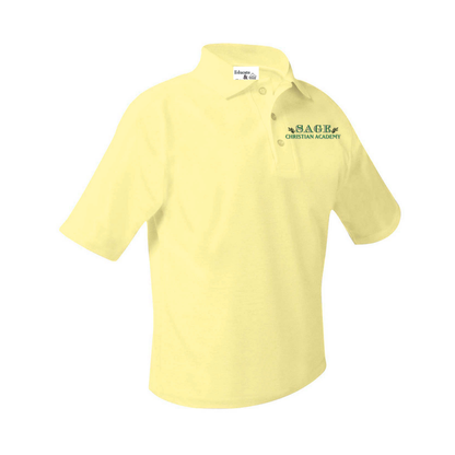 Sage Pique Knit Short-Sleeve Polo
