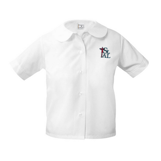 St. Alphonsus Peter Pan Blouse Short Sleeve Shirt (Girls) - K12