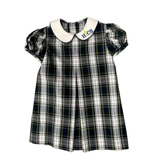 Holy Trinity Plaid Collar Dress
