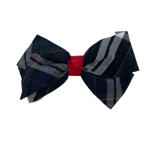 Large 6" Wide Plaid Bow - Plaid 60