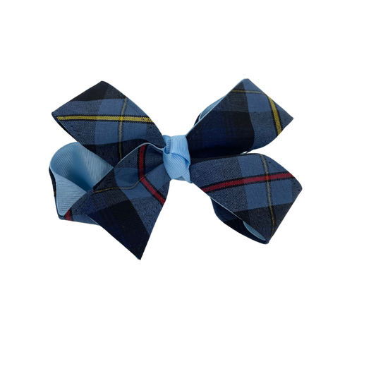 Plaid and Ribbon 4 Looped Bow - Plaid 41