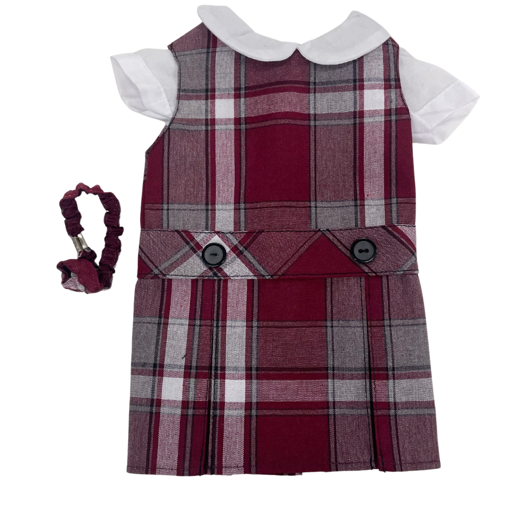 Dropped Waist Doll Jumper - Plaid 54