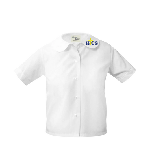 Holy Trinity Peter Pan Blouse Short Sleeve Shirt (Girls)