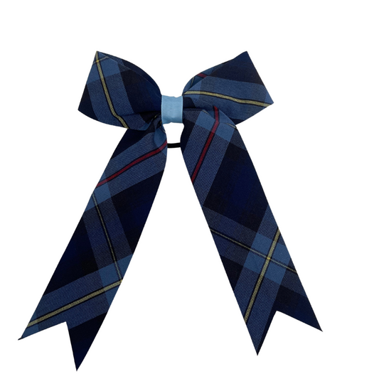 Large Plaid Bow with Tails - Plaid 41
