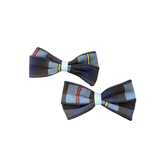 Small Plaid Pigtail Bows - Plaid 41