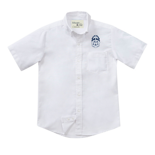 St. Alphonsus Oxford Short Sleeve Shirt (Boys & Mens)-ELDER BRAND