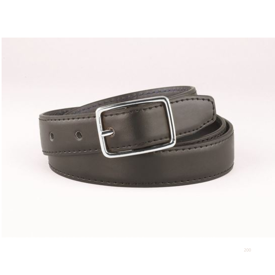 1 1/4" Black/Brown Reversible Leather Belt