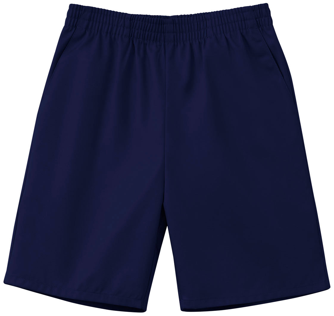 Pull-On Elastic Waist Shorts - Navy