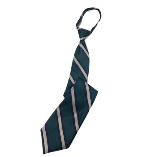 SPC Pre-Tied (Zipperless) Striped Tie